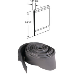 Prime-Line 1-5/16 In. x 36 In. Gray Star Insert Shower Door Bottom Sweep M 6023