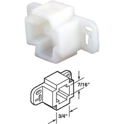 Prime-Line Nylon White Track Socket (2-Pack) R 7261