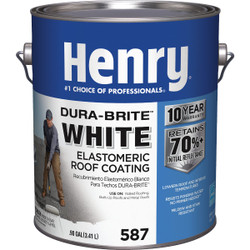 Henry Dura-Brite 1 Gal. White Acrylic Elastomeric Roof Coating HE587046