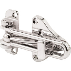 Defender Security Chrome Swing Bar Door Guard with Lock U 11318