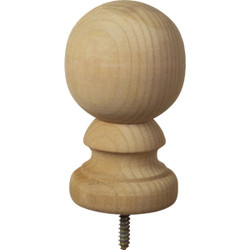 ProWood 3-9/16 In. x 5-3/8 In. Treated Wood Ball Top Natural Post Cap 106088