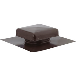 NorWesco 7-3/4" Galvanized Steel Brown Static Roof Mount Attic Vent