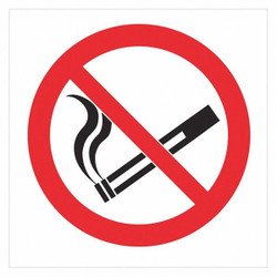 Lyle No Smoking Sign,6 inx6 in,Polyester,PK2  400025