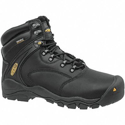 Keen 6-Inch Work Boot,D,8 1/2,Black,PR 1011357