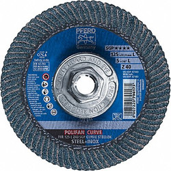 Pferd Fiber Disc,5 in Dia,5/8in Arbor,40 Grit  67363