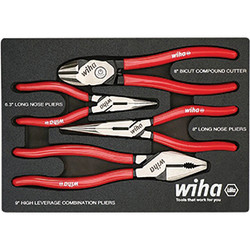 4 Piece Classic Grip Pliers and Cutters Tray Set 34681