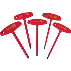 5 Piece Insulated T-Handle Hex Screwdriver Set - Metric 33478