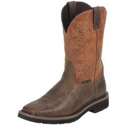 Justin Original Workboots Western Boot,EE,11 1/2,Brown,PR SE4812