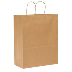 Manufacturer Varies Shopping Bag,Merchandise,Brown,PK250 87128