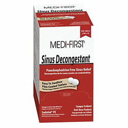 Medi-First Sinus/Allergy Reliever,10mg,PK250 80948