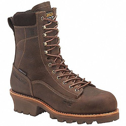 Carolina Shoe Logger Boot,E,10 1/2,Brown,PR CA7521