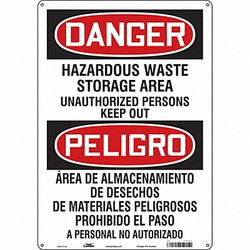 Condor Safety Sign,20 in x 14 in,Aluminum 472P92