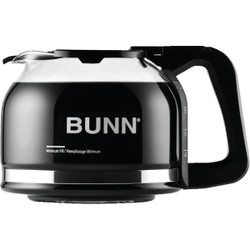 Bunn Drip Free 10 Cup Black Glass Replacement Coffee Decanter 49715.0100
