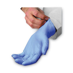 AMBITEX® N5101 Series Powdered Nitrile Gloves, Small, Blue, 100/box NSM5101