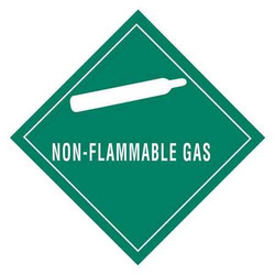 Tape Logic Label,Non-Flammable Gas,4x4" DL5832