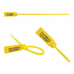 Elc Security Products Pull-Tight Seals,Yellow,Unfinished,PK250 060RIML128PPYL