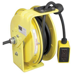 Kh Industries Cord Reel,50ft,12 AWG,Receptacle,120VAC RTBB3L-WDD520-J12K