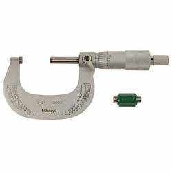 Mitutoyo Micrometer,1-2 In,0.0001 In,Ratchet 102-328-10