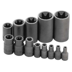Sk Professional Tools Impct Skt St,Steel,Blk Oxd,E4 to E24 19761