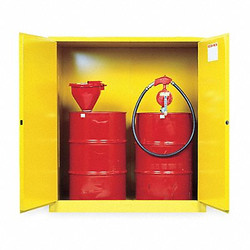 Justrite Flammable Cabinet,Vertical,110 gal.,YLW 899160