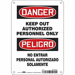 Condor Safety Sign,10 inx7 in,Aluminum 472R53
