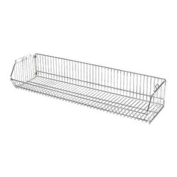 Manufacturer Varies Stacking Basket,20inx9inX48in,Silver 45VY17