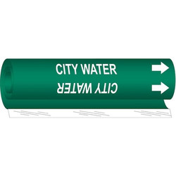 Brady Pipe Marker,City Water,26 in H,12 in W 5655-II