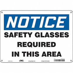 Condor Safety Sign,10 in x 14 in,Aluminum 467A14