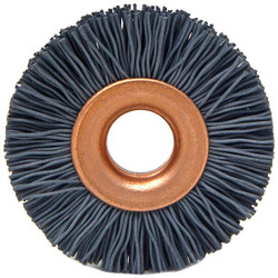 Brush Research Wheel Brush,1 in. dia,0.018 in.Wire CY1500SC