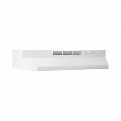 Broan Non-Ducted Range Hood,White,6" H,30" W BUEZ130WW