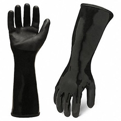 Ironclad Performance Wear Chemical Work Glove,Black,XL/10,Sandy,PR CHNP5-05-XL