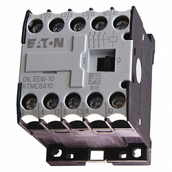 Eaton MiniIECMagContactor,NoReverse,220/240VAC XTMC6A10B