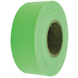 Manufacturer Varies Flaging Tape, Lime, 150 ft L, 1 3/16 in 1EC19A
