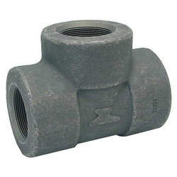 Anvil Tee,Forged Steel,1 1/2 in Pipe Size,FNPT  0361225600