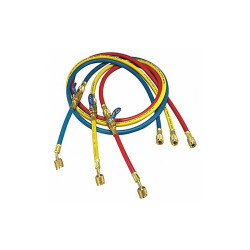 Yellow Jacket Manifold Hose Set,60 In,Red,Yellow,Blue 25985