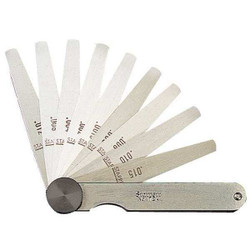 Starrett Tapered Feeler Gauge Set,Dim Type Metric 173MAT