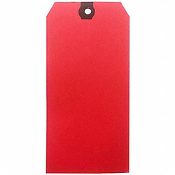 Sim Supply Blank Shipping Tag,Paper,Red,PK1000  61KT74