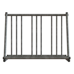 Madrax Bike Rack,Silver Color,6 Cap.,28" W QS-GS200-G