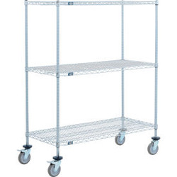 Nexel 3 Shelf Truck Nexelate 72""W x 21""D x 60""H Polyurethane Swivel Casters 2