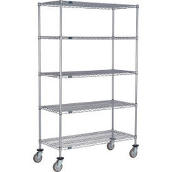 Nexel 5 Shelf Truck Nexelate 24""W x 21""D x 60""H Polyurethane Swivel Casters