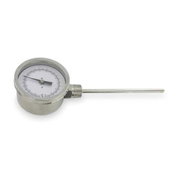 Dwyer Instruments Bimetal Thermom,3 In Dial,0 to 200F  BTLR325101