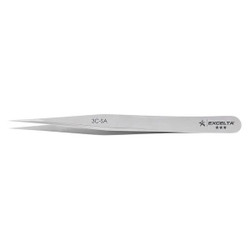 Excelta Tweezers,SS,Straight,4 1/4"L 3C-SA