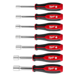 Milwaukee Tool Nut Driver Set,PP Handle,10 1/4in L,7pcs 48-22-2447