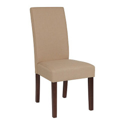 Flash Furniture Parsons Chair,Beige Fabric QY-A37-9061-BGE-GG