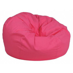 Flash Furniture Bean Bag Chair,Oversized,Hot Pink DG-BEAN-LARGE-SOLID-HTPK-GG