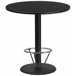 Table-RD Base,Laminate Blk,42",Round