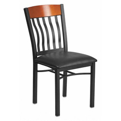 Flash Furniture Vertical Chair,Black/Cherry,Black Seat XU-DG-60618-CHY-BLKV-GG