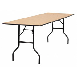 Flash Furniture Fold Table,Wood,Clr Coat Finish,30"x96" YT-WTFT30X96-TBL-GG