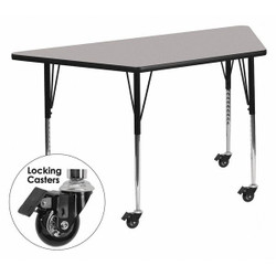 Activity Table,Trapezoid,Gray,30"x60"