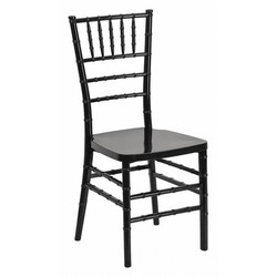 Flash Furniture Resin Chiavari Chair,Black LE-BLACK-GG